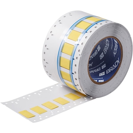 Brady BSP45 Series PermaSleeve Heat Shrink Wire Marking Sleeves Jumbo Roll, 0.375in Diax1in W, Yellow SA-3PS-375-1-YL-J